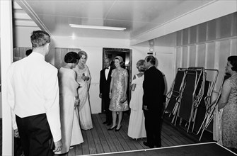 La famille princière de Monaco vers 1965
