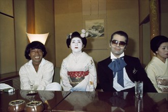 Karl Lagerfeld et Kenzo Takada, 1977