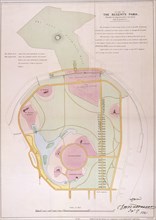 Plan of Regent's Park, 1841. Artist: Anon