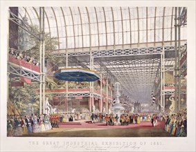 Great Exhibition, Crystal Palace, Hyde Park, London, 1851. Artist: Dickinson Brothers