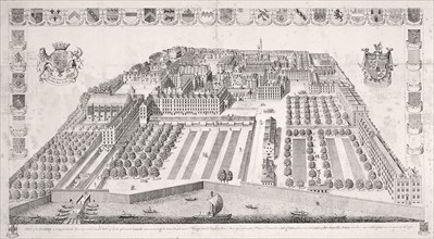 Middle and Inner Temple, London, 1671. Artist: Anon