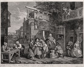 'Canvassing for votes', 1757. Artist: Charles Grignion