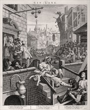 'Gin Lane', 1751. Artist: William Hogarth