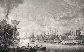 View of London from the East, 1793. Artist: Anon