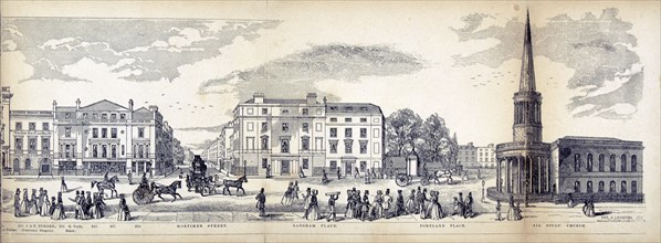 Panorama of London, 1849. Artist: George C Leighton