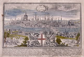 View of London, c1710. Artist: JG Ringle