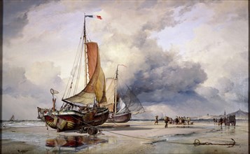 'Dutch Pincks at Scheveningen', Holland, 1860. Artist: Edward William Cooke