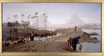 'The subsiding of the Nile', 1873. Artist: Frederick Goodall
