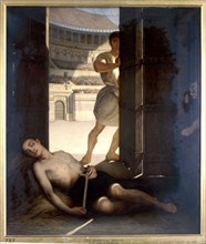 'A Christian Martyr', 1863. Artist: Ernst Slingeneyer