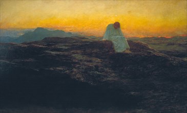The Temptation in the Wilderness', 1898. Artist: Briton Riviere