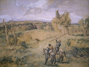 'Don Quixote and Sancho Panza', 1894. Artist: Sir John Gilbert