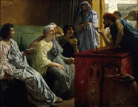 'The Wine Shop', 1869-1874. Creator: Sir Lawrence Alma-Tadema.