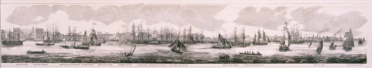 View of London, 1851. Artist: Anon