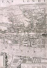 Map of London, 1560. Artist: George Vertue