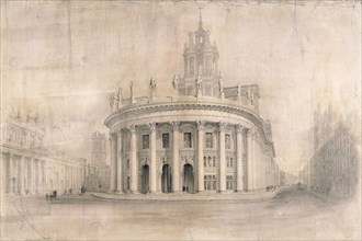 Royal Exchange, London, 1838. Artist: Unknown