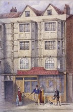 Aldersgate Street, London, c1850. Artist: Frederick Napoleon Shepherd