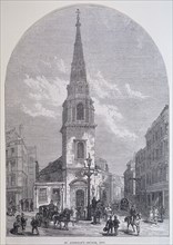 St Antholin, Watling Street, London, c1870. Artist: Anon