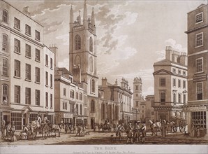 Bank of England, Threadneedle Street, London, 1781. Artist: Thomas Malton II