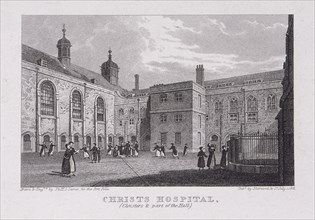 Christ's Hospital, London, 1823. Artist: James Sargant Storer