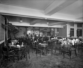 The new brasserie, Monico Restaurant. Shaftesbury Avenue, Westminster, London, 1915