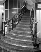 Staircase at the White Hall Hotel, Bloomsbury Square, London, 1980
