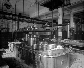 The Savoy Hotel kitchen, The Strand, Westminster, London, 1893