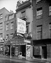 Advertisements at the Globe Theatre, Newcastle Street, London, 1902