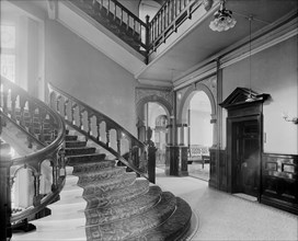 The entrance hall and main staircase of the Hotel Cecil, The Strand, London, 1903