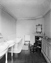 A bathroom at 41 Grosvenor Square, Westminster, London