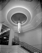 Light fitting at the Odeon, Leicester Square, London, 1937