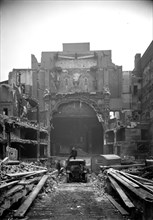 Demolition of the Alhambra Theatre in Leicester Square, London, 1936