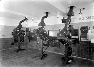 Projection box at the Odeon, Leicester Square, London, 1937