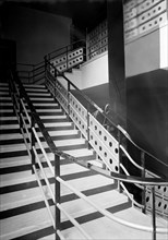 Staircase detail of the Odeon, Denmark Hill, London, 1934-1939