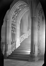 Staircase in the John Rylands Library, Deansgate, University of Manchester, 1942