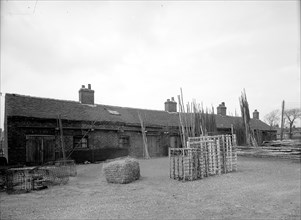 Cratemakers' workshops, Greenfields Pottery, Tunstall, Stoke-on-Trent, Staffordshire, 1960