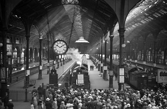 The main engine shed at Liverpool Street Station, London