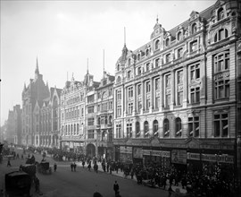 Gamages Department Store and the Prudential Building, Holborn, London, 1907