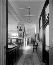 A corridor in the Legal Insurance offices at Thames House in The Strand, London, 1921
