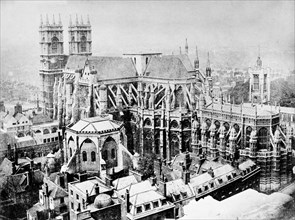 View of Westminster Abbey, London, c1855-c1860