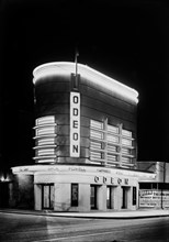 Night view of the Odeon, London Road, Isleworth, London, 1935