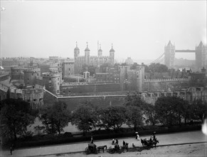 Tower of London as seen from Tower Hill, c1900