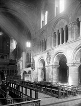 Interior of Church of St Bartholomew the Great, West Smithfield, City of London, 1915