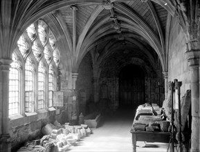 Cloister of Church of St Bartholomew the Great, West Smithfield, London, 1915