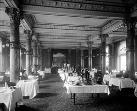 Interior of a restaurant in Fetter Lane, City of London, c1880