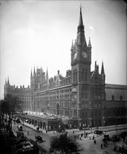 St Pancras Hotel (Midland Grand Hotel), Camden, London, from the east, c1910.  Creator: Bedford Lemere and Company.