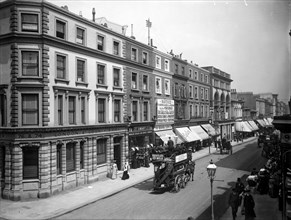 The north side of Westbourne Grove, Paddington, London, c1895