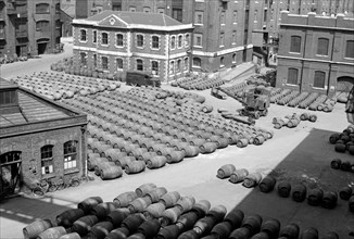 Wine Gauging Ground, North Quay, London Docks, c1945-c1965
