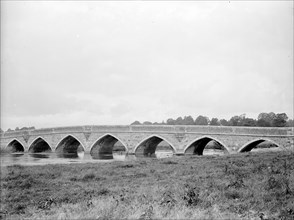 Julian's Bridge across the River Stour at Pamphill, Dorset, 1924