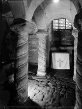 Crypt of St Wystan's church, Repton, Derbyshire, 1950