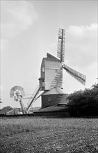 Framsden post mill in Suffolk, 1934